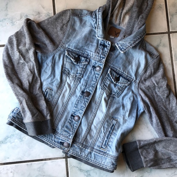hollister jean hoodie